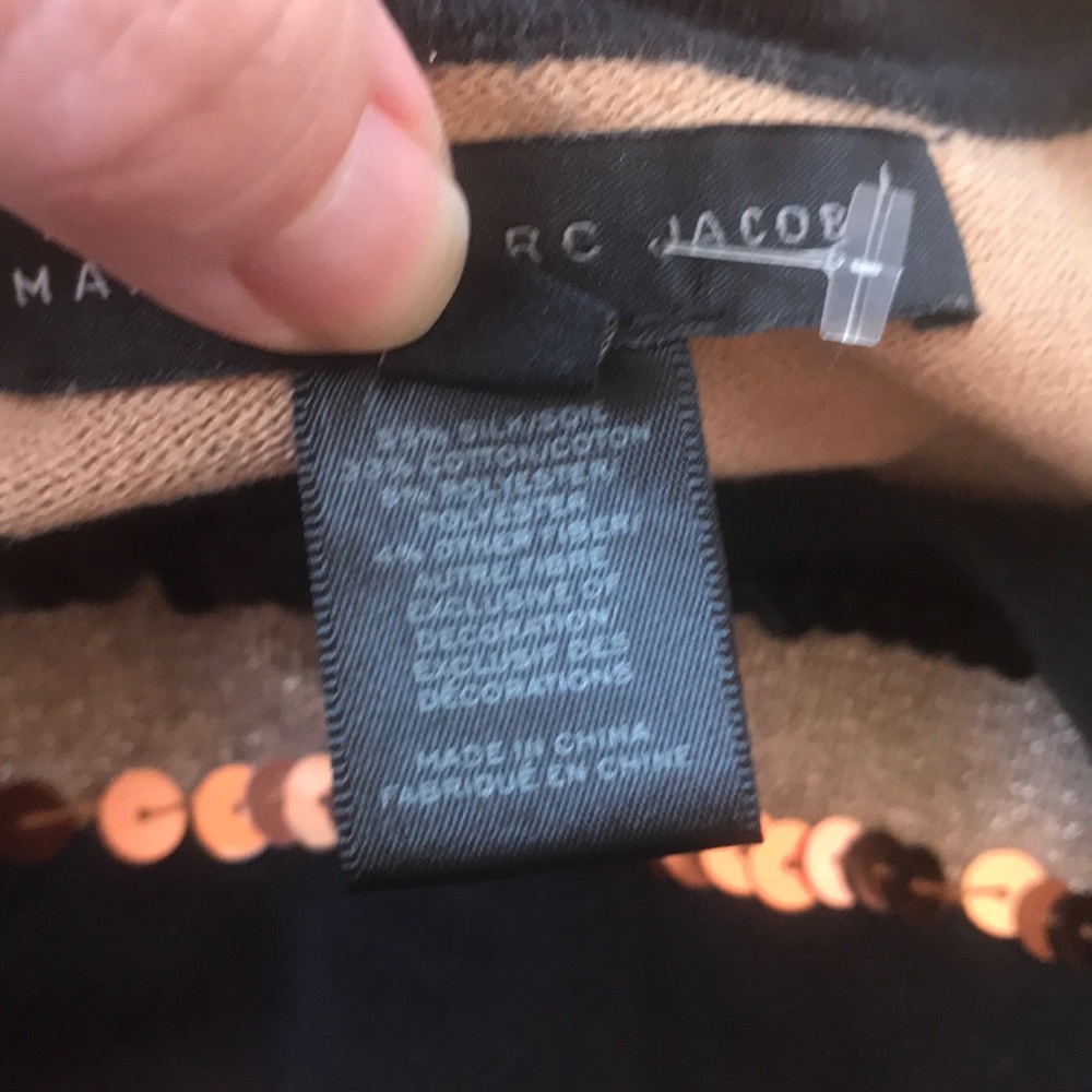*HP* Marc Jacobs sequin sweater s black gold - Picture 5 of 5